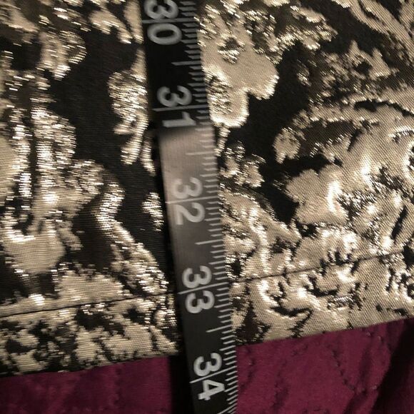 Metallic silver and black shiny dress size small - Picture 5 of 6